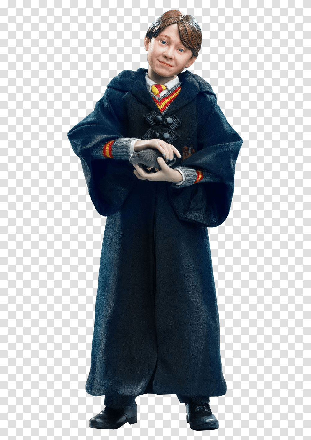 Ron Weasley Halloween Version 16th Scale Action Figure Harry Potter Figur Halloween, Overcoat, Person, Cape Transparent Png