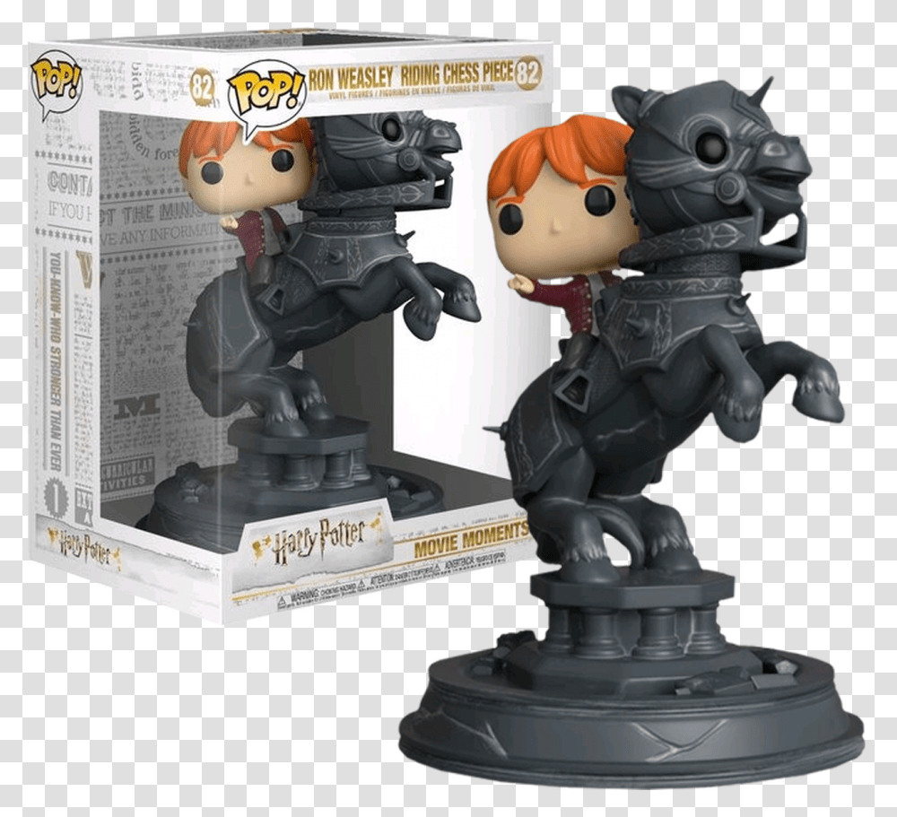 Ron Weasley Riding Chess Piece Movie Moments Pop Vinyl Ron Weasley Riding Chess Piece Funko, Toy, Monitor, Screen, Electronics Transparent Png