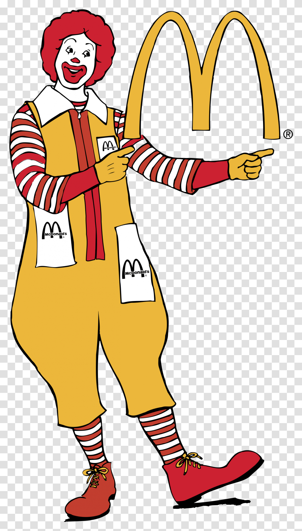 Ronald Logo Ronald Mcdonald Clipart, Person, Performer, Sock Transparent Png