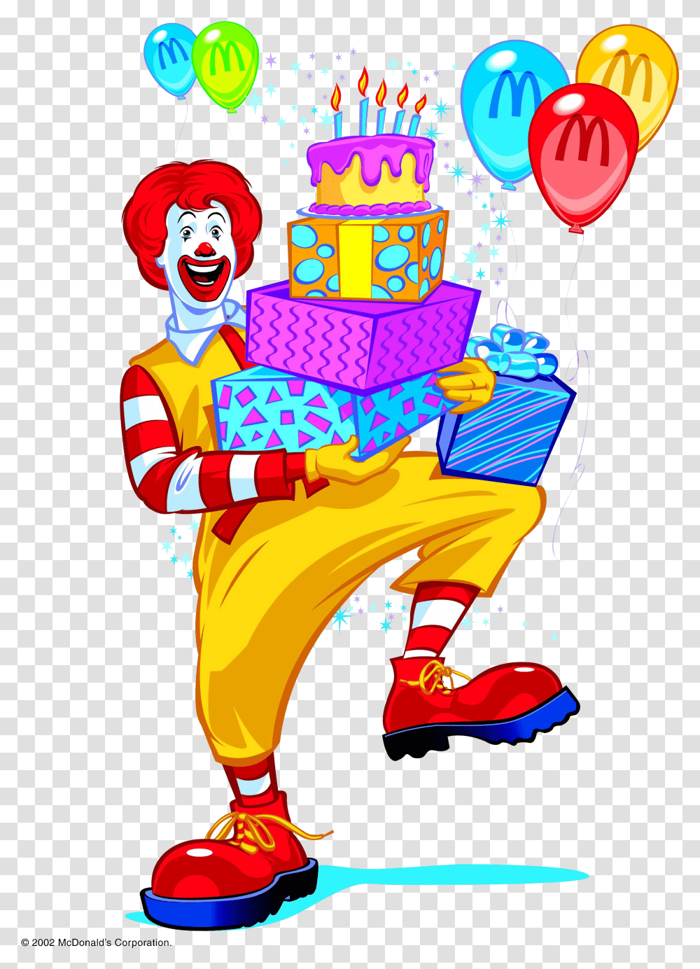 Ronald Mcdonald All Ronald Mcdonald Happy Birthday, Performer, Clown, Circus, Leisure Activities Transparent Png