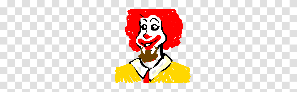 Ronald Mcdonald Grows A Beard, Performer, Person, Human, Clown Transparent Png