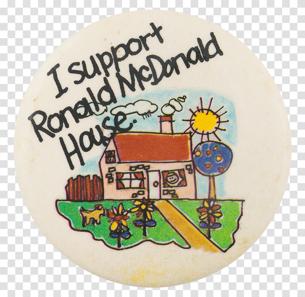 Ronald Mcdonald House Cause Button Museum Imagens Fofinhas, Logo, Trademark, Badge Transparent Png