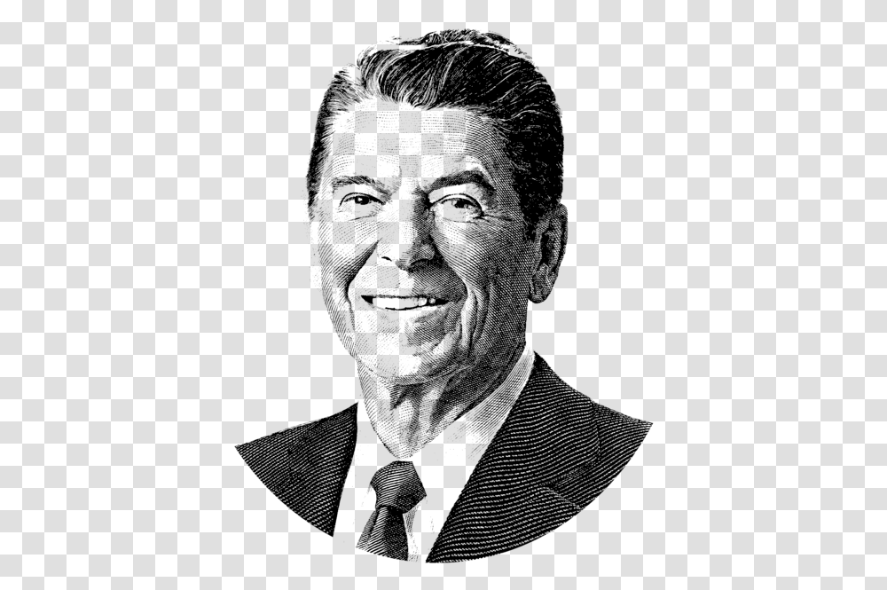 Ronald Reagan Art Print, Head, Face, Person, Human Transparent Png