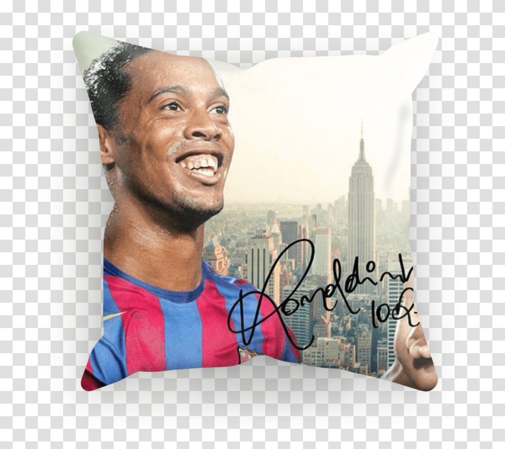 Ronaldinho Sublimation Cushion CoverClass Lazyload, Person, Face, Advertisement, Poster Transparent Png