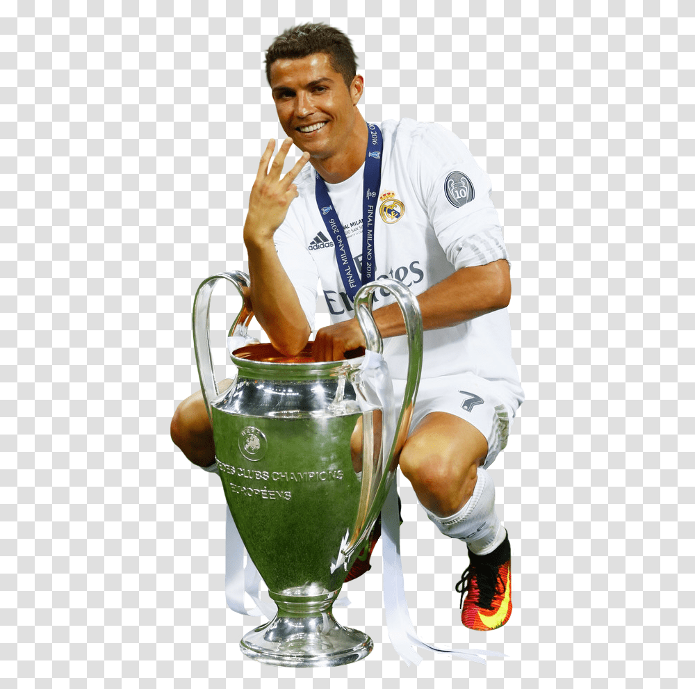 Ronaldo Alitoka Manchester United Na Kujiunga Na Real Cristiano Ronaldo Champions League, Person, Jug, Jar Transparent Png