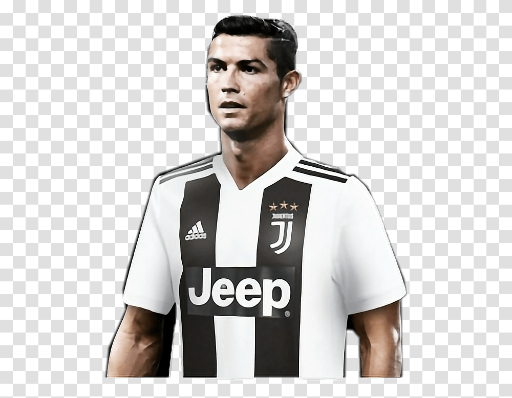 Ronaldo Juventus Freetoedit Juventus Jersey 18, Apparel, Person, Human Transparent Png
