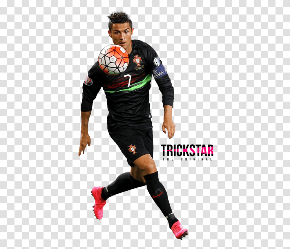 Ronaldo Portugal Wallpaper 2016 Cristiano Ronaldo Portugal, Person, Shorts, Soccer Ball Transparent Png