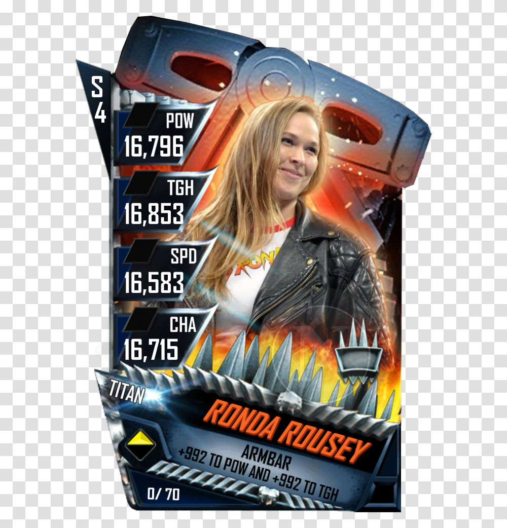 Ronda Rousey Wwe Supercard Halloween Cards, Poster, Advertisement, Flyer, Paper Transparent Png
