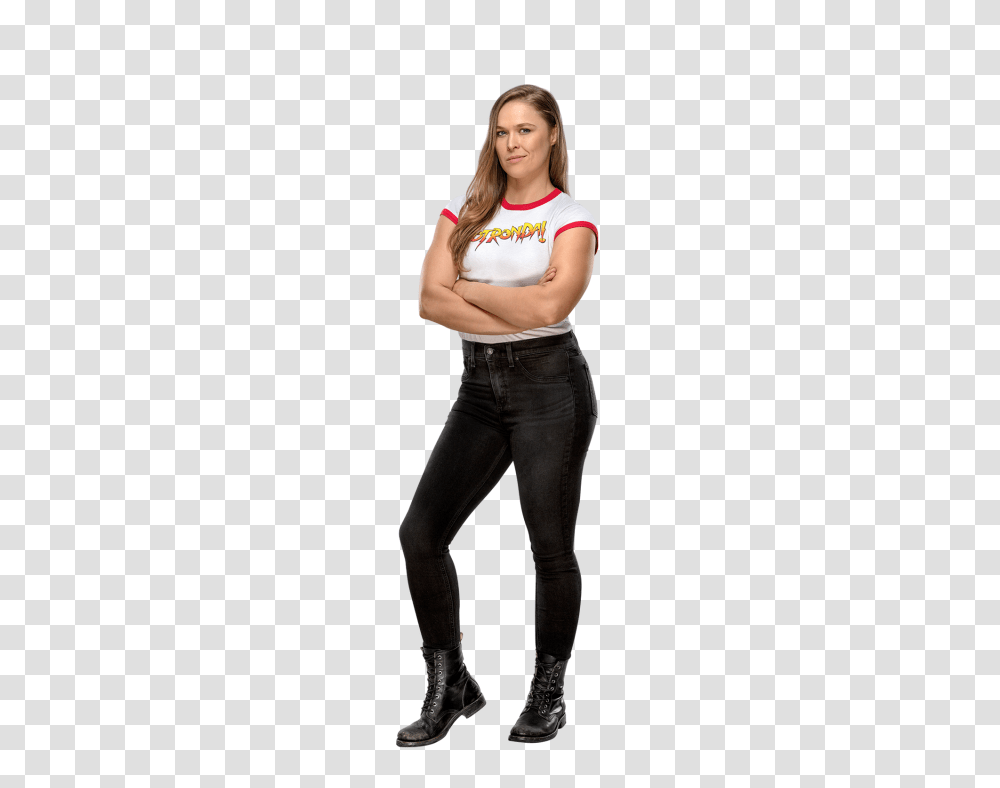 Ronda Rouseyimage Gallery Pro Wrestling Fandom Powered, Person, Pants, Female Transparent Png