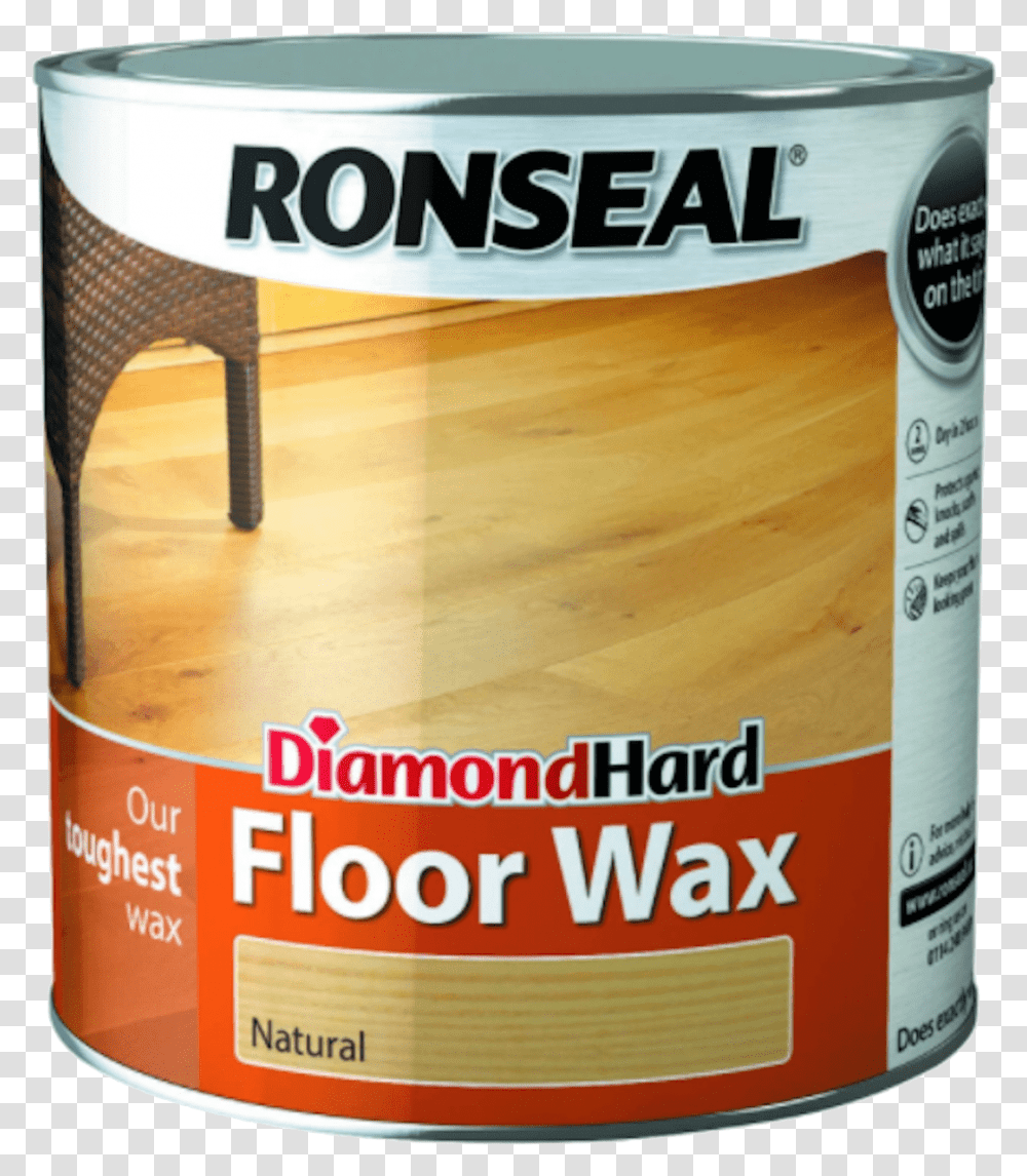 Ronseal Diamond Hard Floor Wax Natural Oak Plywood, Label, Tin, Food Transparent Png