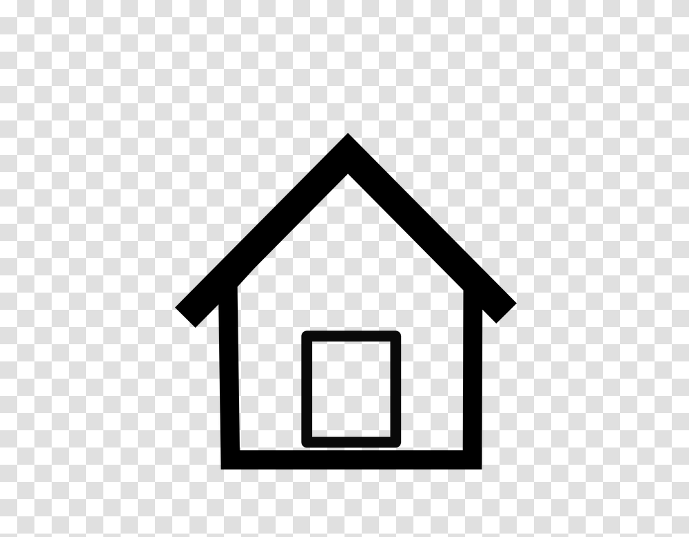 Roof Clipart Simple House Outline, Gray Transparent Png