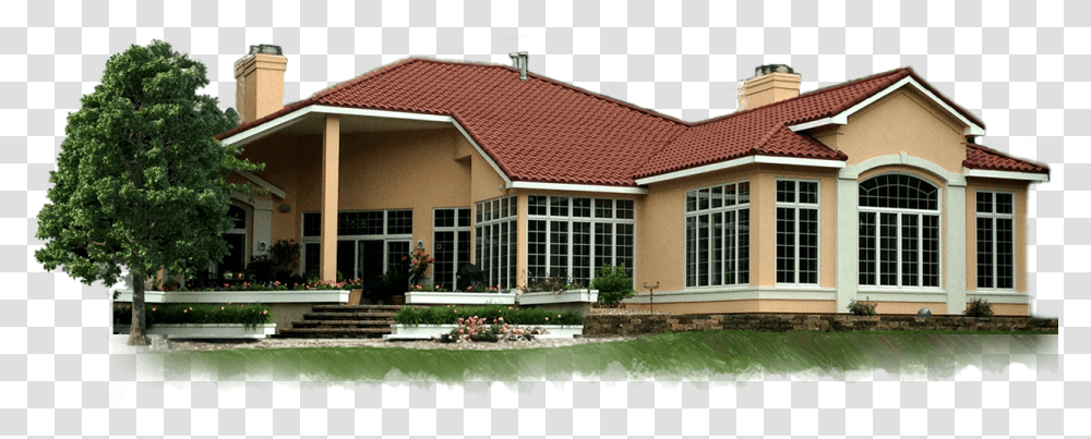 Roofing Home, Tile Roof, Building, Grass, Plant Transparent Png