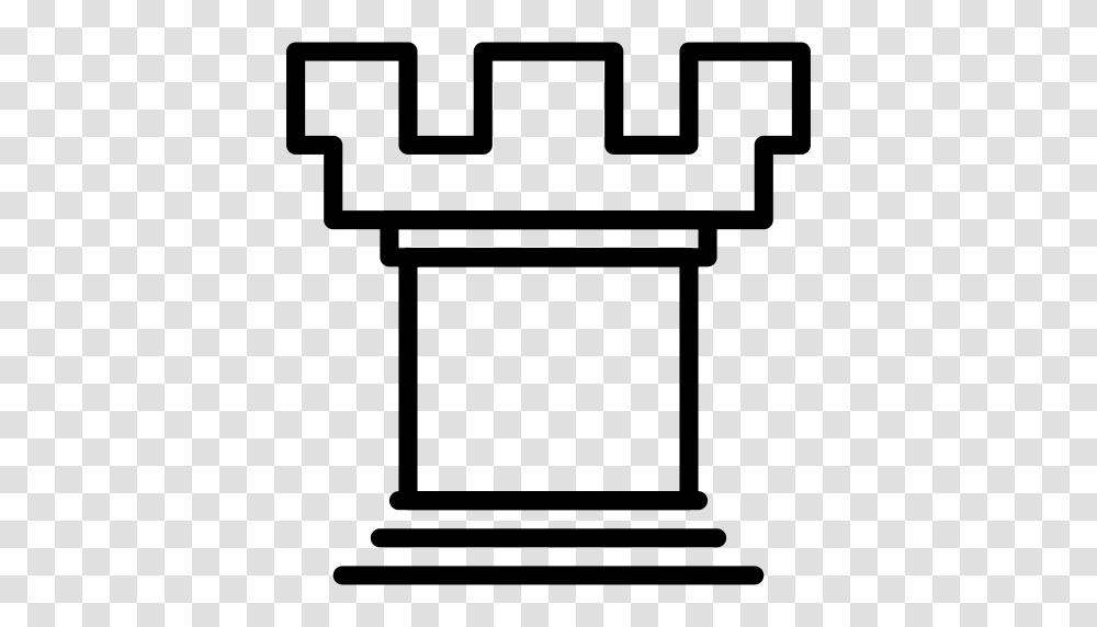 Rook Check Rook Chess Icon With And Vector Format For Free, Gray, World Of Warcraft Transparent Png