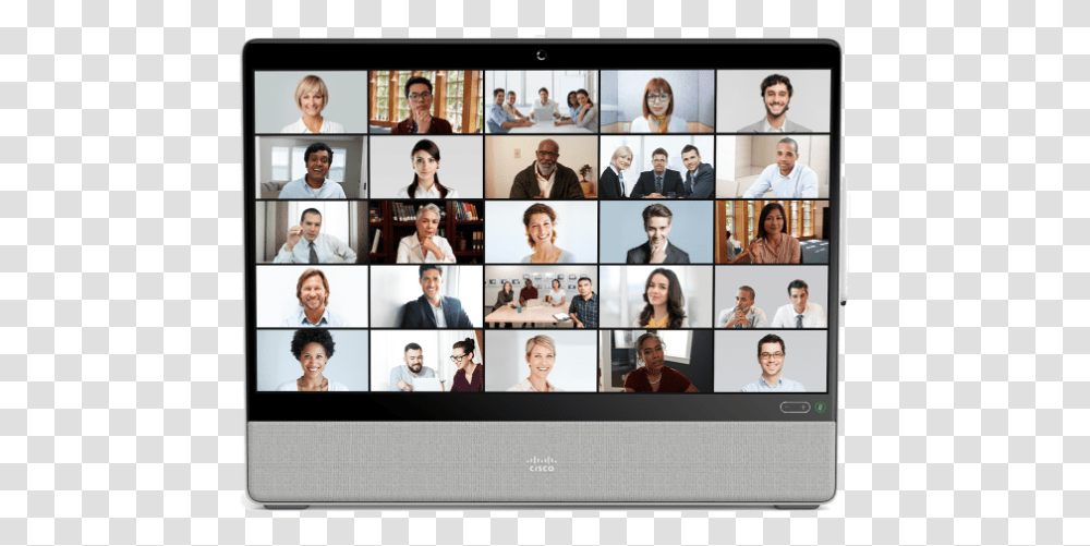 Room Os Welcome To The Video Conferencing Hub Videoconferencing, Person, Human, Collage, Poster Transparent Png