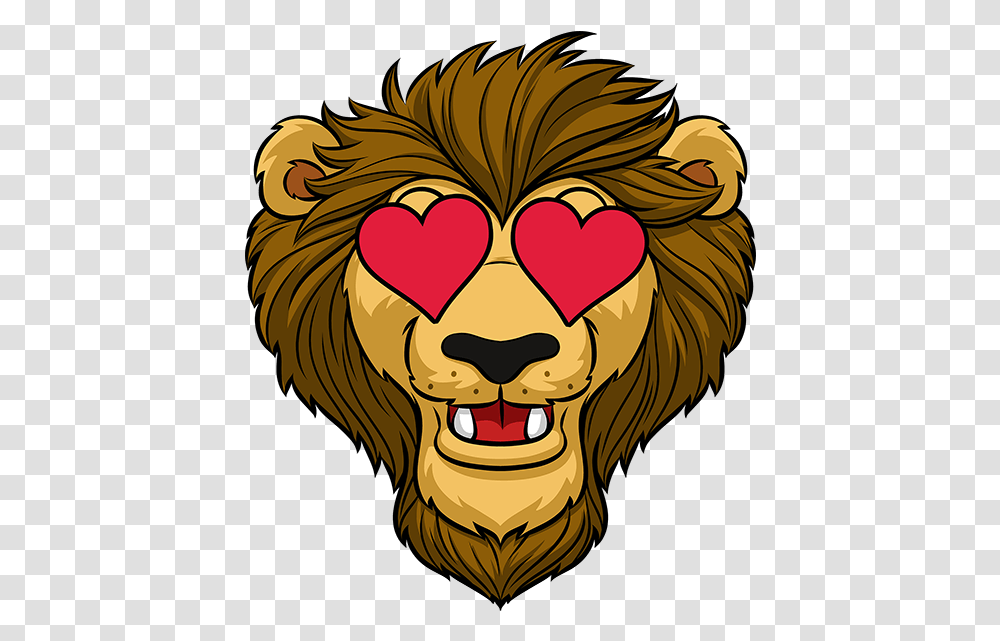Roomie With Heart Eyes Cartoon, Tiger, Wildlife, Mammal, Animal Transparent Png