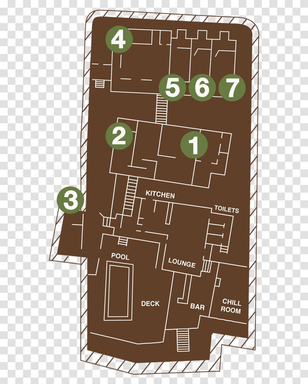 Rooms - Nkwazi Tree Lodge Floor Plan, Plot, Diagram, Paper, Advertisement Transparent Png