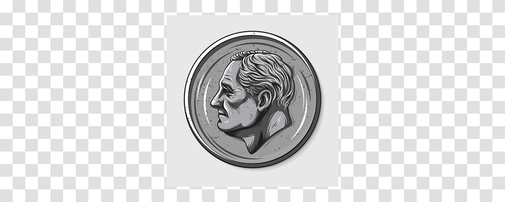 Roosevelt Dimes Coin, Money, Nickel Transparent Png