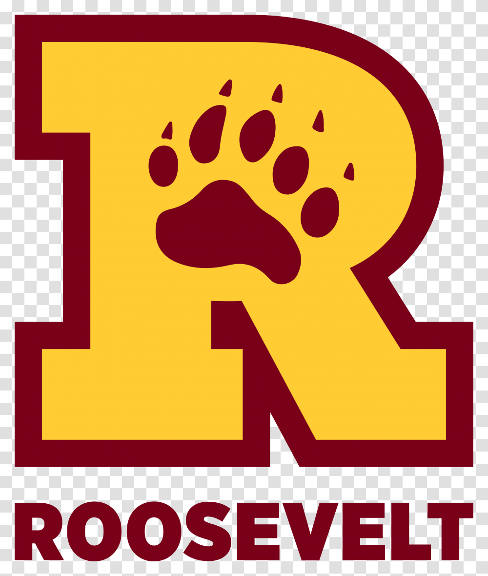 Roosevelt High School Teddy Bear, Alphabet, Number Transparent Png