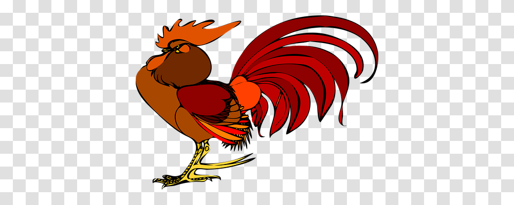 Rooster Nature, Fowl, Bird, Animal Transparent Png