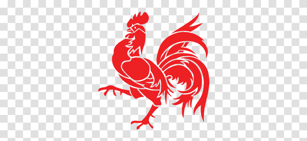 Rooster, Animal, Painting, Bird Transparent Png