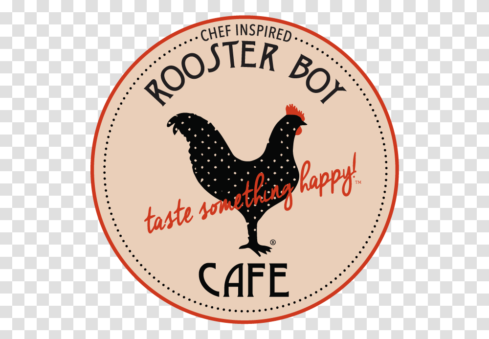 Rooster Boy Caf Logo, Chicken, Poultry, Fowl, Bird Transparent Png