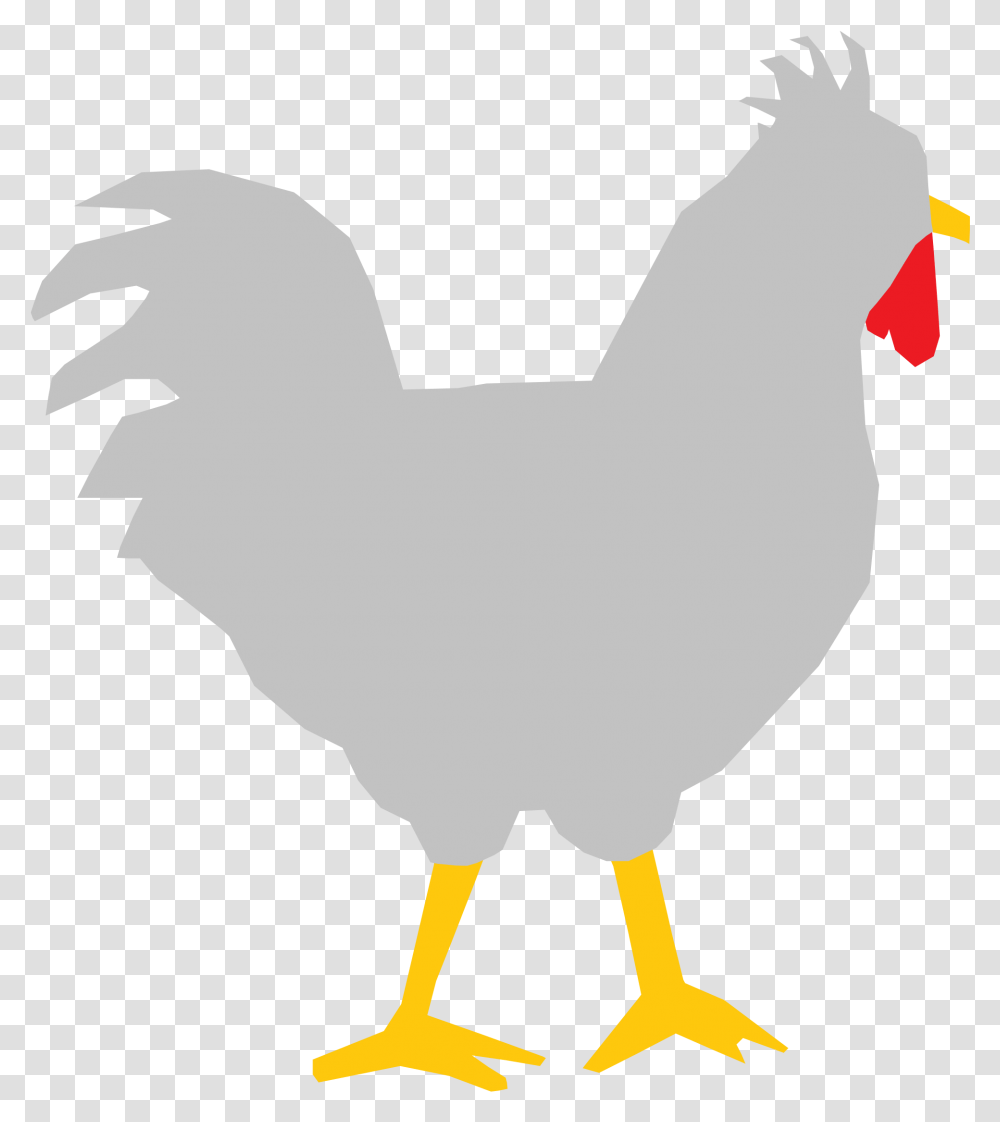Rooster Chicken Computer Icons Clip Art Chicken Clipart Icon Black And White, Animal, Bird, Poultry, Fowl Transparent Png