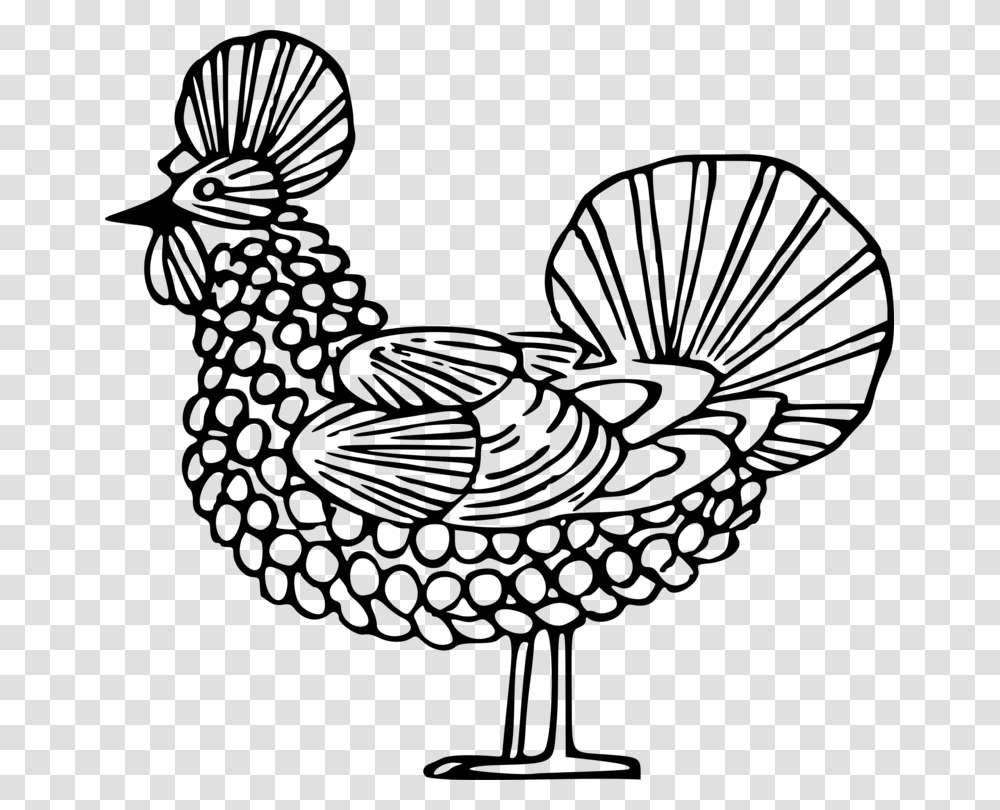Rooster Chicken Kifaranga Drawing Line Art, Gray, World Of Warcraft Transparent Png
