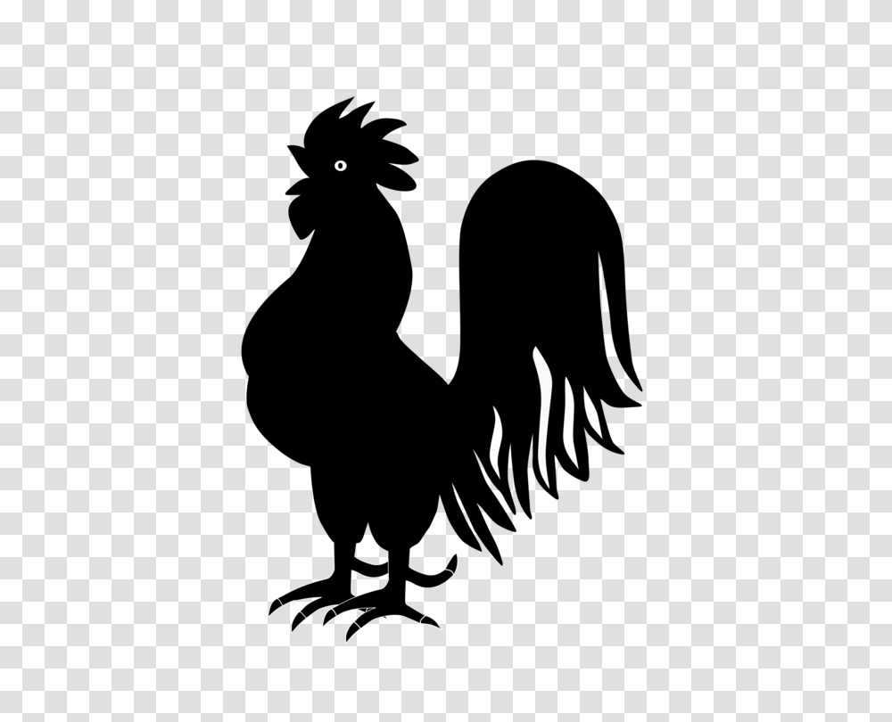 Rooster Chicken Landfowl Silhouette Drawing, Alphabet, Logo Transparent Png