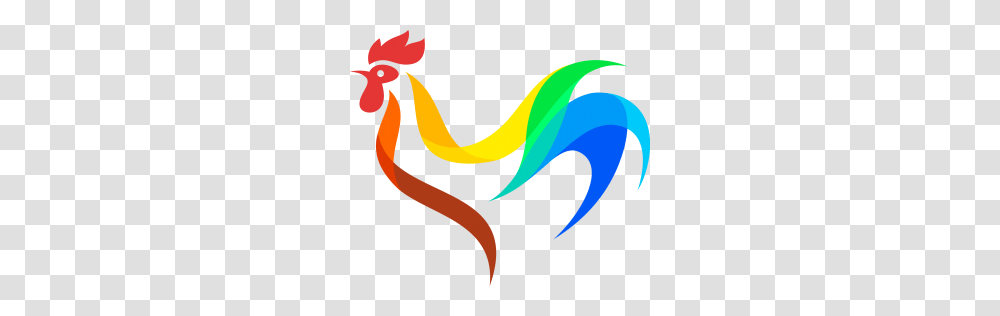 Rooster Clipart De Colores, Animal, Bird, Banana Transparent Png