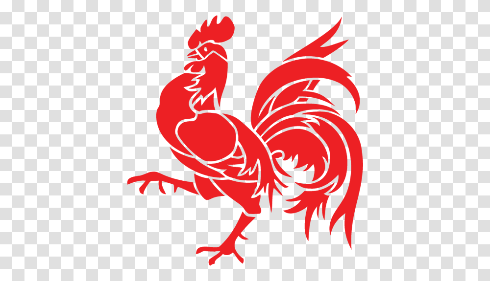 Rooster Logo 6 Image Chinese New Year Rooster, Dragon, Food, Crawdad, Seafood Transparent Png