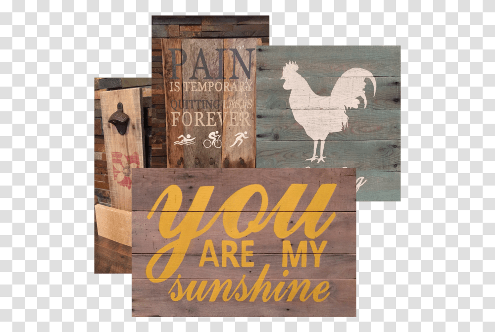 Rooster, Poster, Advertisement, Wood Transparent Png