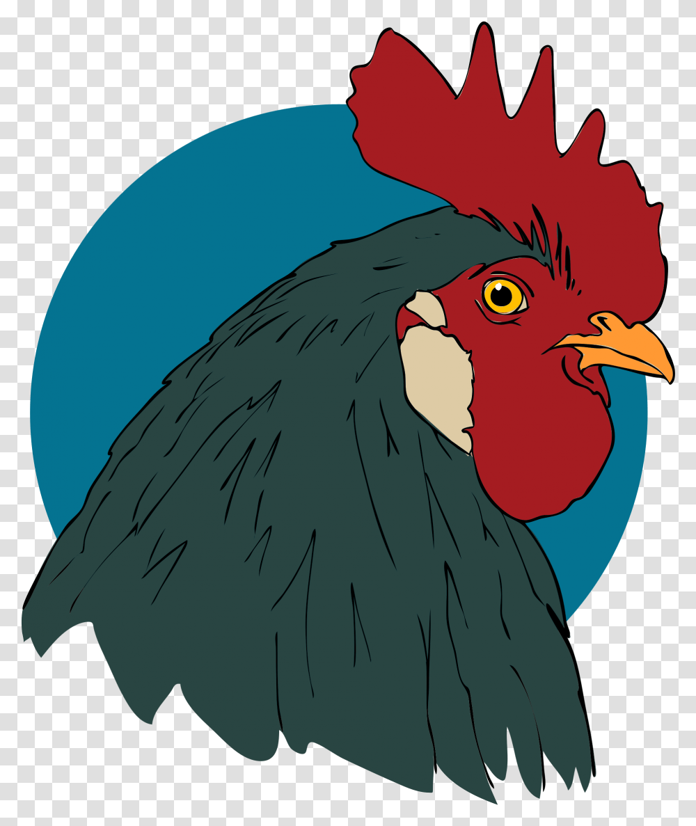 Rooster Svg Public Domain, Bird, Animal, Poultry, Fowl Transparent Png