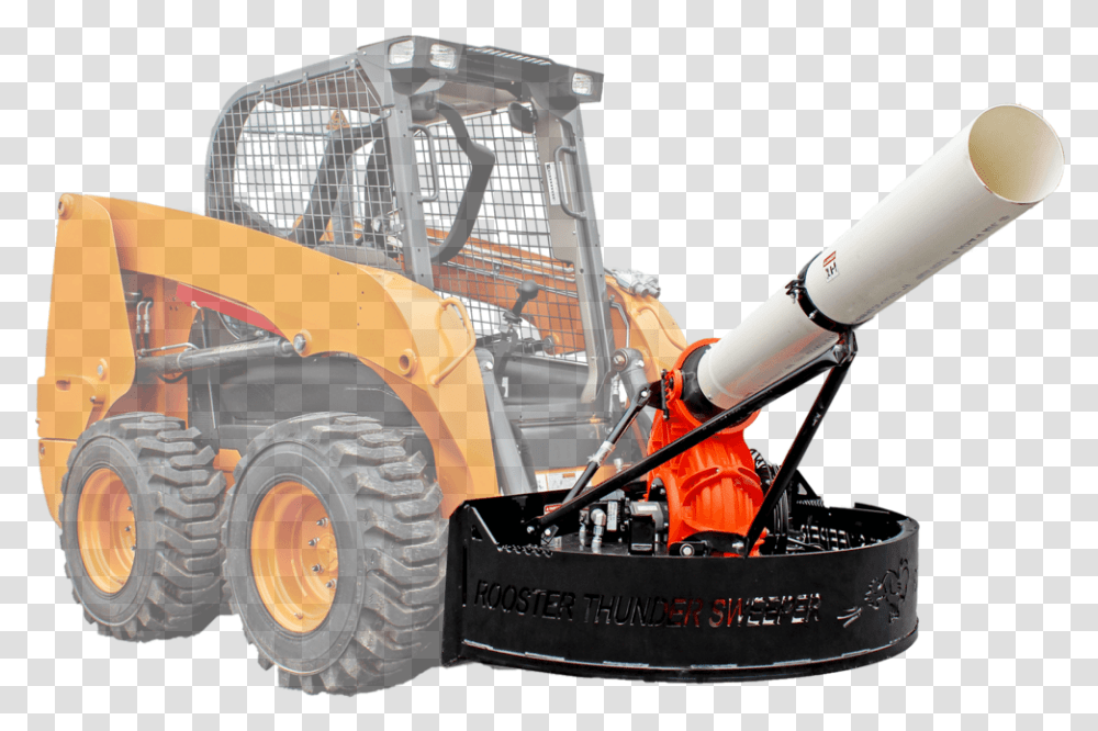 Rooster Thunder Sweeper Blower Bulldozer, Vehicle, Transportation, Lawn Mower, Tool Transparent Png