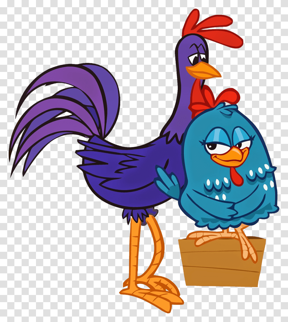 Rooster Tororo And Lottie Dottie Chicken Lottie Dottie Purple Rooster, Poultry, Fowl, Bird, Animal Transparent Png