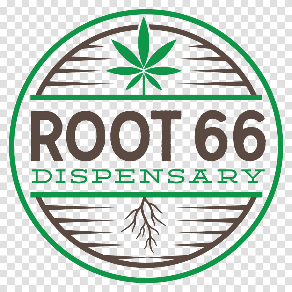 Root 66 Dispenary Root 66 Dispensary, Logo, Trademark, Plant Transparent Png