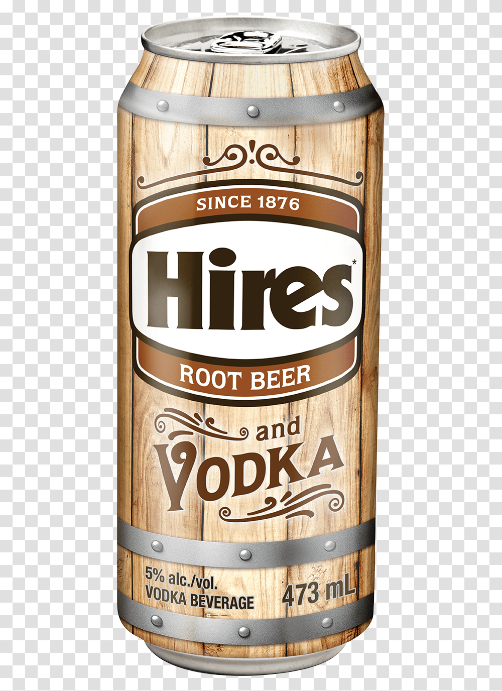 Root Beer Hires Root Beer Vodka, Beverage, Alcohol, Tin, Can Transparent Png