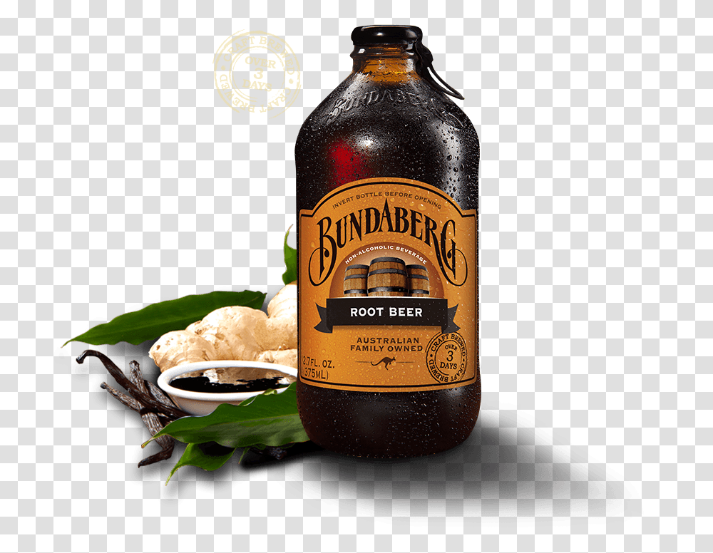 Root Beer Us Bundaberg Beer Root Beer, Alcohol, Beverage, Drink, Bottle Transparent Png