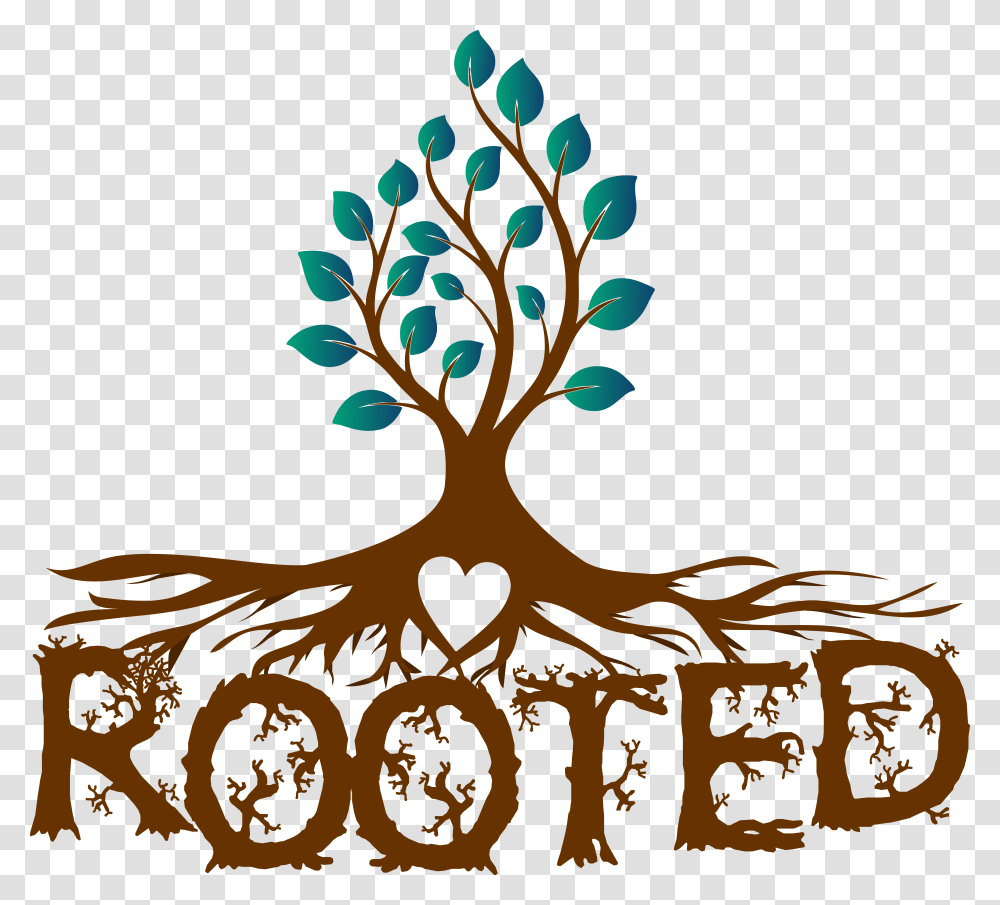 Rooted, Plant, Logo Transparent Png