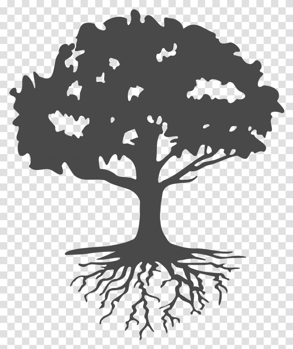Roots Clipart Absorption Free Silhouette Tree With Roots Clipart, Plant, Bird, Animal Transparent Png