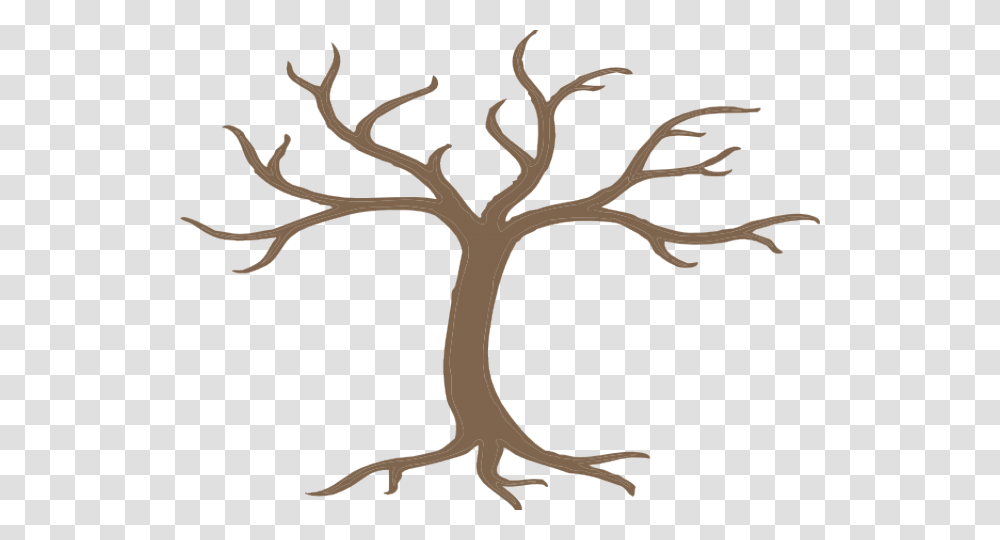 Roots Clipart Tree Trunk Tree With 12 Branches, Plant, Bird, Animal Transparent Png