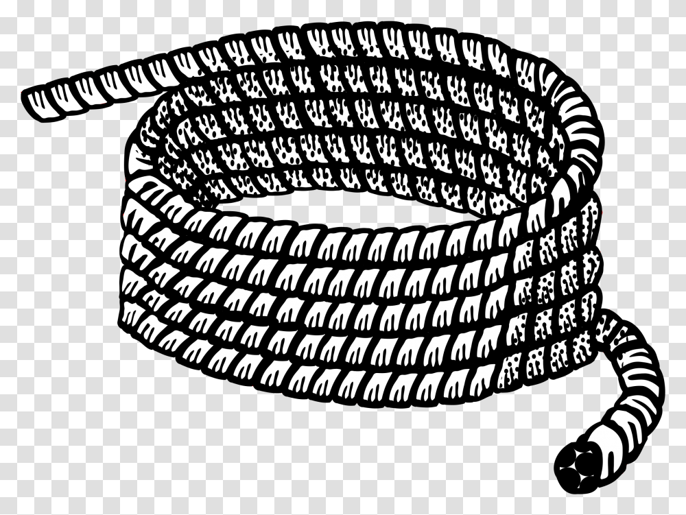 Rope Black And White Ninja Keyboard And Mouse, Hose, Rug Transparent Png