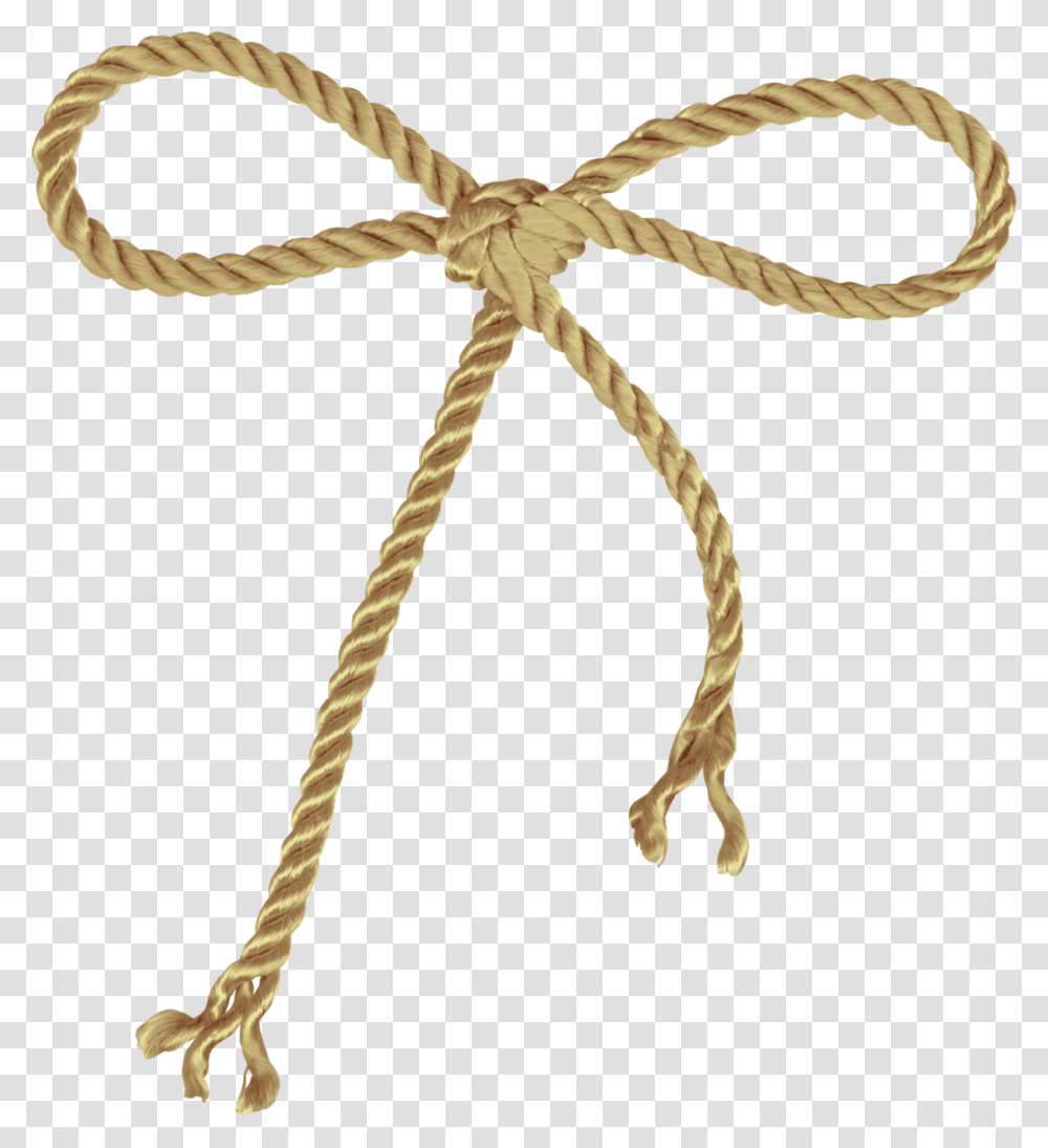 Rope Bow Brown Light, Tool, Knot Transparent Png