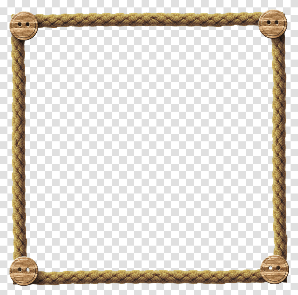 Rope Frame Background, Rug, Mirror, Screen, Electronics Transparent Png