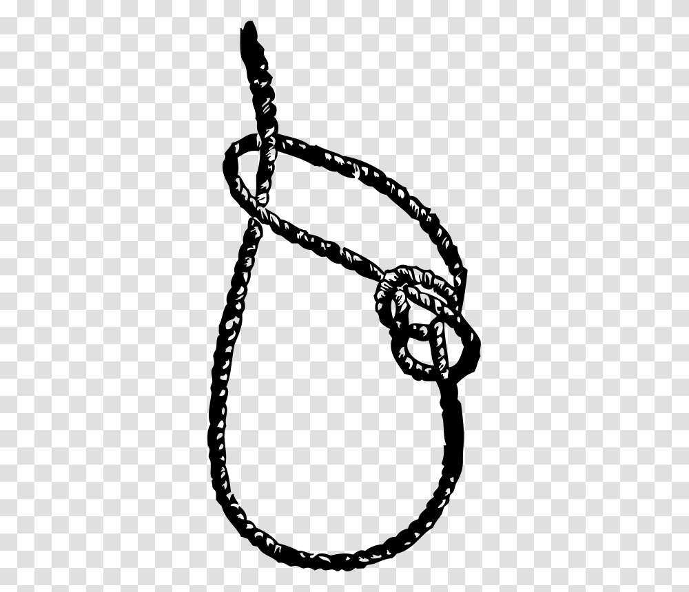 Rope Free Stock Stockio Running Bowline Knot Black Amp White, Gray, World Of Warcraft Transparent Png