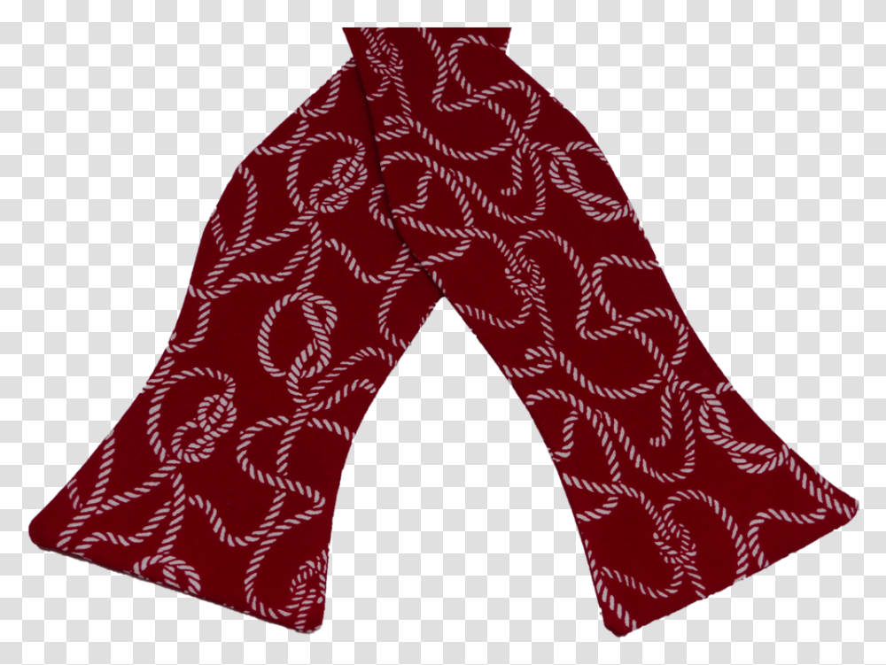 Ropes Red Flat Pattern, Apparel, Pants, Scarf Transparent Png