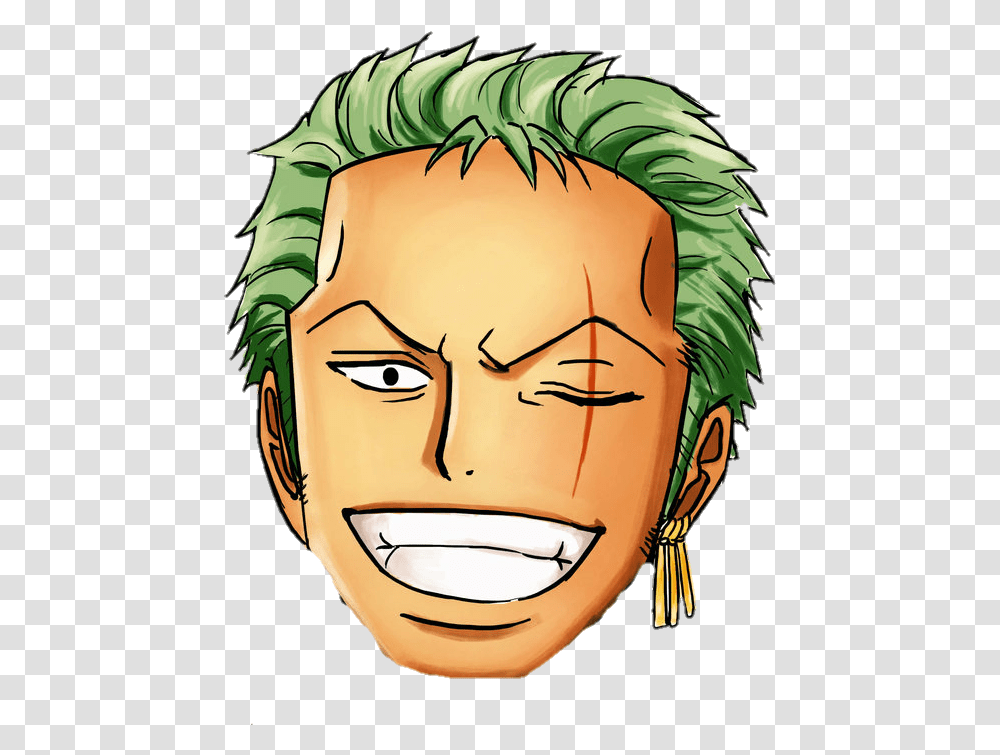 Roronoa Zoro Face, Head, Plant, Vegetation Transparent Png