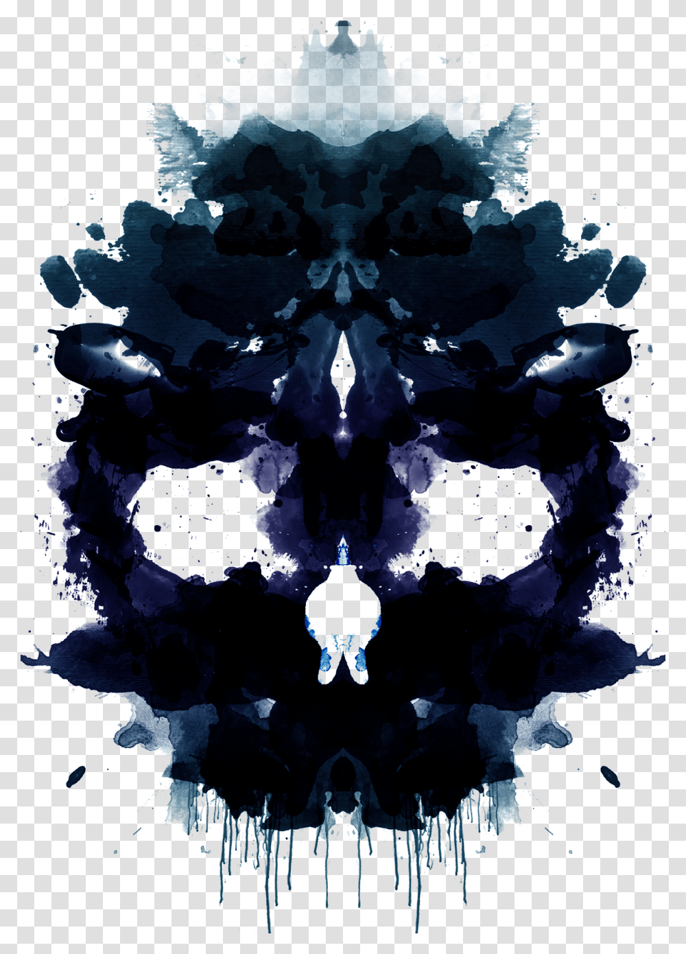 Rorschach Skull, Painting, Alien, Pattern Transparent Png