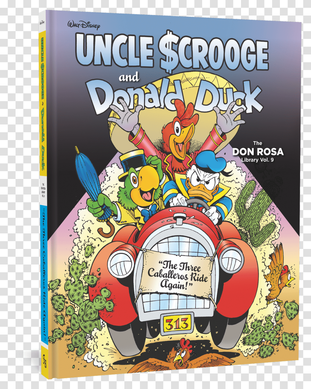 Rosa Three Caballeros Donald Duck Don Rosa, Disk, Dvd, Advertisement, Book Transparent Png