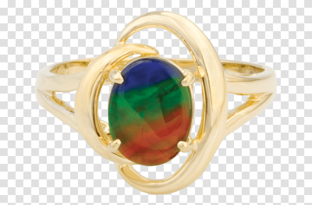 Rosalind 14k Yellow Gold Openwork Ring By Korite Ammolite Ammolite, Accessories, Accessory, Jewelry, Helmet Transparent Png