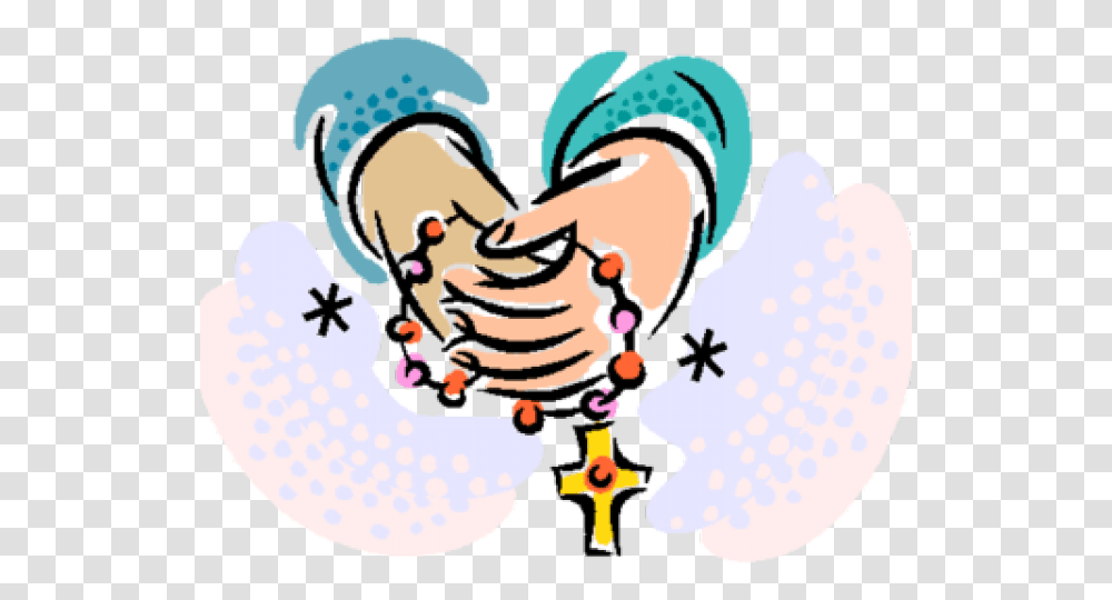 Rosary Clipart Praying The Rosary Cartoon Transparent Png
